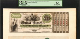 John E. Herzog Collection To Be Sold At 2018 World’s Fair of Money $5,000 Fr.211 Proof