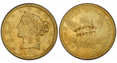 Counterstamped 1852 Wass Molitor $5
