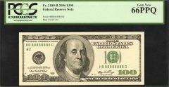 Fr. 2180-B 2006 $100 Note - Serial Number - 88888888 Q