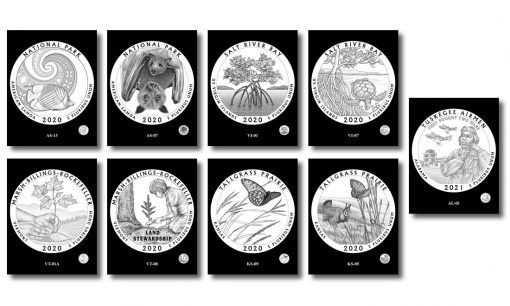Recommended 2020-2021 America the Beautiful Quarter Dollar Designs
