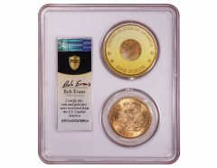 SS Central America coin with gold dust - reverse