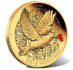 2018 End of WWI 100th Anniversary 1/4oz Gold Proof Coin
