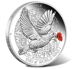 2018 End of WWI 100th Anniversary 1oz Silver Proof Coin