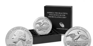 2018 Cumberland Island 5 Oz Silver Uncirculated Coin Released 2018-P Cumberland Island National Seashore Five Ounce Silver Uncirculated Coin and Packaging
