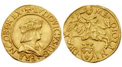 Doppio Ducat of French King Louis XII