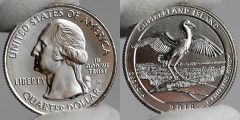 Photo of Clad 2018-D Uncirculated Cumberland Island National Seashore Quarter - Obverse and Reverse