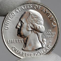 Photo of Clad 2018-D Uncirculated Cumberland Island National Seashore Quarter - Obverse,a