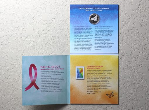 2018 Breast Cancer Awareness Coin and Stamp Set
