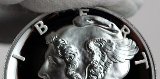 US Mint Sales: 2021-W Proof Palladium Eagle at 4,712 2018-W $25 Proof American Palladium Eagle - Obverse