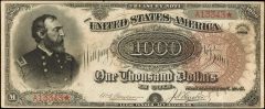 Friedberg 379a 1890 $1000 Treasury Note. PCGS Currency About New 50