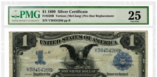 PMG Will Attribute Pre-Star Replacement Notes 1899_SilverCertificate_1D_Fr229R_VernonMcClungPreStarReplacement