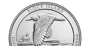Block Island Quarter Ceremony, Coin Exchange and Public Forum 2018 Block Island National Wildlife Refuge Quarter - reverse