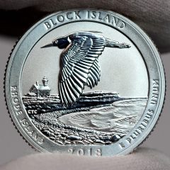 Photo of 2018-S Reverse Proof Block Island National Wildlife Refuge Quarter - Reverse