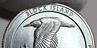 U.S. Mint Produces 13.1 Billion Coins for Circulation in 2018 Photo of Clad 2018-P Uncirculated Block Island National Wildlife Refuge Quarter - Reverse