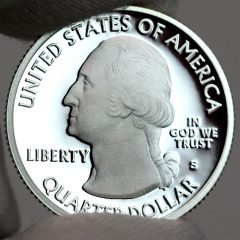 Photo of Silver 2018-S Proof Block Island National Wildlife Refuge Quarter - Obverse