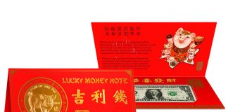 Year of the Pig $1 Notes Feature ‘8888’ Serial Numbers $1 Year of the Pig 2019 Lucky Money Product