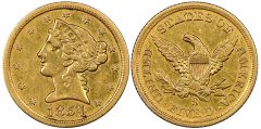 1854 San Francisco Half Eagle coin