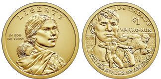 2019 $1 Coin Celebrates American Indians in U.S. Space Program 2018 Native American $1 Dollar Coin