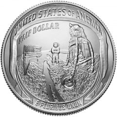 2019-D Uncirculated Apollo 11 50th Anniversary Half Dollar - Reverse