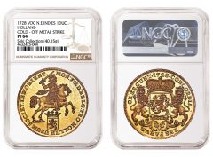 1728 Netherlands East Indies Gold Proof Pattern Ducaton