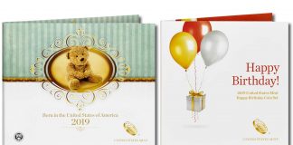 US Mint 2019 Gift Sets for Newborns and Birthdays 2019 Birth Set and 2019 Happy Birthday Coin Set