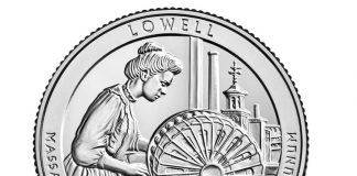 Lowell Quarter Ceremony, Coin Exchange and Public Forum 2019 Lowell National Historical Park Quarter - Reverse