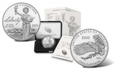 2019-W Proof American Platinum Eagle, Coin, Case and Certificate