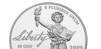 2019-W Proof American Platinum Eagle ‘Liberty’ Coin Launches 2019-W Proof American Platinum Eagle - Obverse