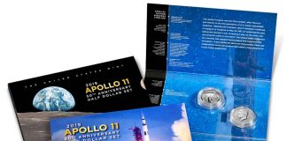 Apollo 11 Commemorative Coin Prices and Household Limits Revealed Apollo 11 50th Anniversary 2019 Proof Half Dollar Set