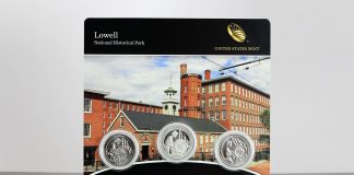 US Mint Sales: 2019 Quarters Silver Proof Set and Lowell 3-Coin Set Debut Photo of Lowell National Historical Park Quarter Three-Coin Set