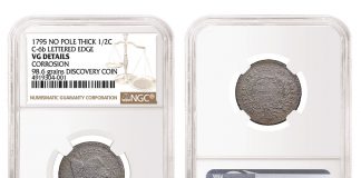 NGC Authenticates New 1795 Half Cent Variety 1795 Half Cent variety