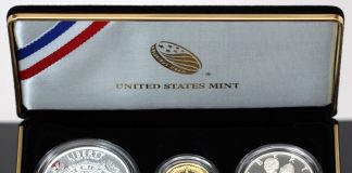 American Legion Centennial Coin and Emblem Print Sets Released Photo of American Legion 100th Anniversary 2019 Three-Coin Proof Set