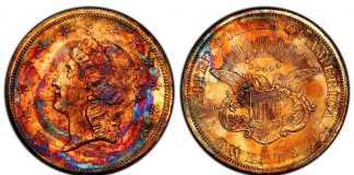 Shipwrecked “Supernova” 1857-S Double Eagle Consigned to Legend Auctions Supernova 1857-S Double Eagle PCGS MS67