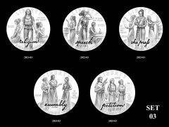 2021-2025-W Proof American Platinum Eagle Candidate Designs - Set 3
