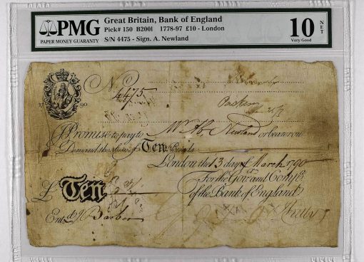 1778-97 Great Britain £10
