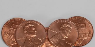 Penny Costs 2.06 Cents to Make in 2018, Nickel Costs 7.53 Cents; US Mint Realizes $321.1M in Seigniorage 2018 Lincoln cents