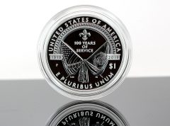 2019-P Proof American Legion 100th Anniversary Silver Dollar - Reverse