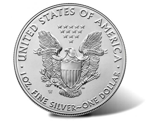 2019-W Uncirculated American Silver Eagle - Reverse