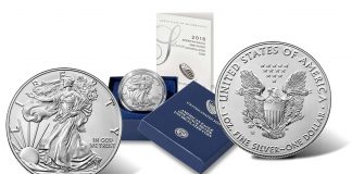 2019-W Uncirculated American Silver Eagle Released 2019-W Uncirculated American Silver Eagle – obverse, case and reverse