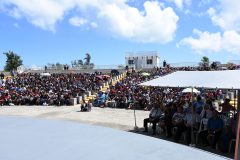 American Memorial Park Quarter Ceremony Crowd