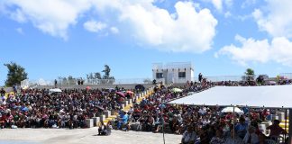 American Memorial Park Quarter Launch Ceremony Highlights American Memorial Park Quarter Ceremony Crowd