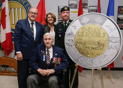 Canadian D-Day Coin Unveiling