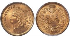 1869 1C MS66 Red