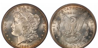 Newly Registered Illinois Set Ranks PCGS All-Time Finest In Five Morgan Dollar Categories 1884-S Morgan Dollar, graded PCGS MS67 CAC