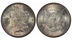 1901 Morgan Dollar, graded PCGS MS66