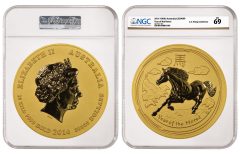 2014 Australia Year of the Horse $30,000 10-Kilo Gold Coin, graded NGC MS 69