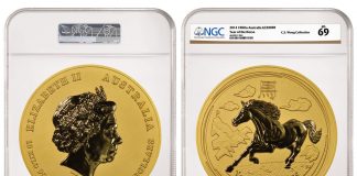 NGC Grades Four Colossal Coins Containing Over $1.5 Million In Gold 2014 Australia Year of the Horse $30,000 10-Kilo Gold Coin, graded NGC MS 69