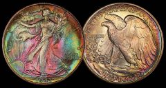 50C 1943 PCGS MS68 CAC