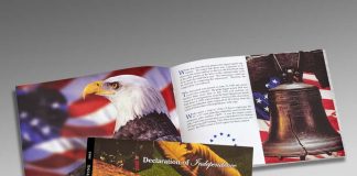 Declaration of Independence Engraved Print Released by BEP Booklet - Declaration of Independence