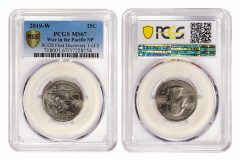 PCGS MS67 2019-W War in the Pacific quarter